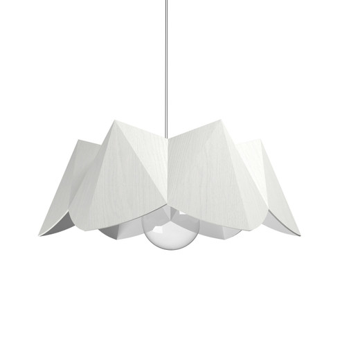 Physalis One Light Pendant in Organic White (486|128347)