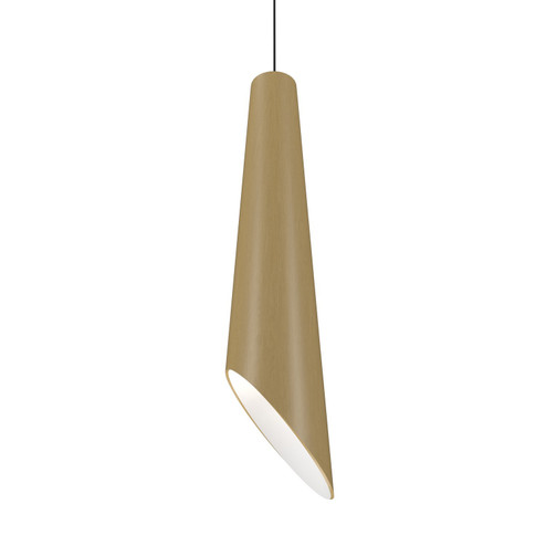 Conical One Light Pendant in Organic Gold (486|127749)