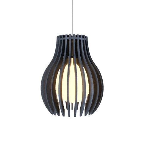 Stecche di Legno One Light Pendant in Organic Grey (486|123650)