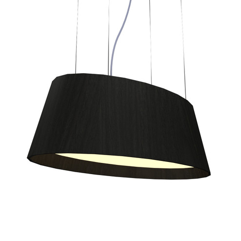 Oval LED Pendant in Organic Black (486|1218LED46)