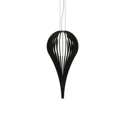 Cappadocia One Light Pendant in Organic Black (486|119146)
