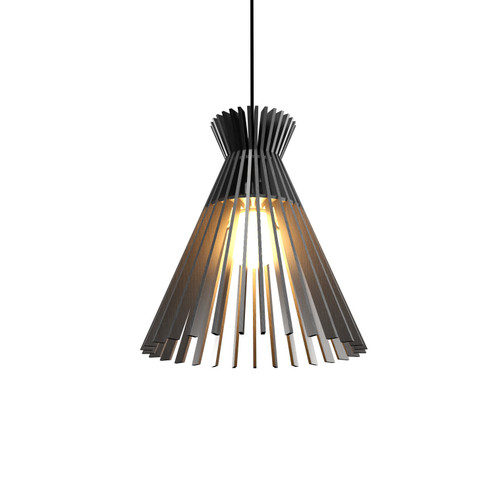 Stecche di Legno One Light Pendant in Organic Grey (486|118350)