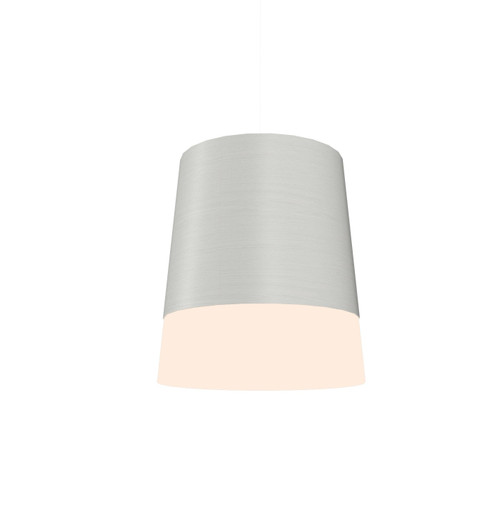 Conical One Light Pendant in Organic White (486|110047)