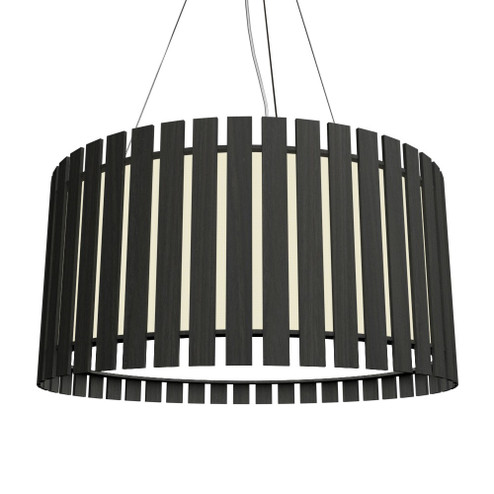 Slatted LED Pendant in Organic Black (486|1096LED46)