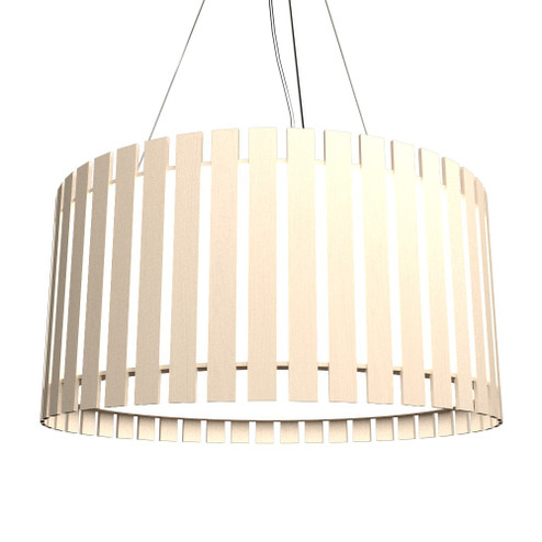 Slatted LED Pendant in Organic Cappuccino (486|1095LED48)