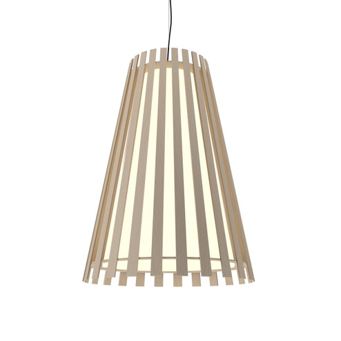 Slatted One Light Pendant in Organic Cappuccino (486|102148)
