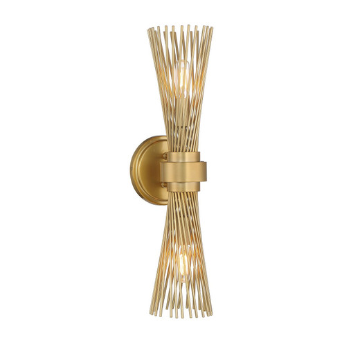 Longfellow Two Light Wall Sconce in Burnished Brass (51|996032171)