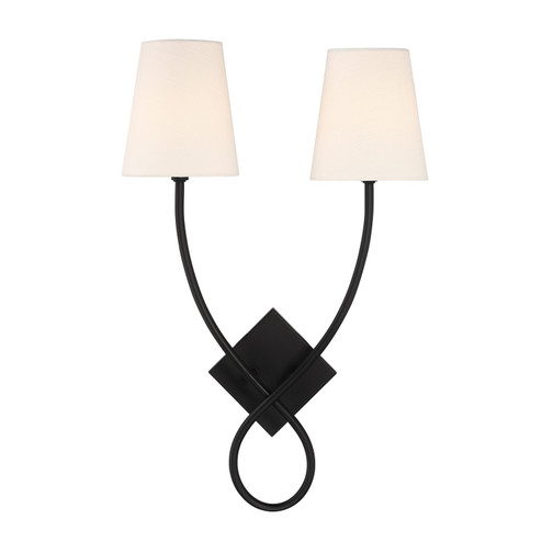 Barclay Two Light Wall Sconce in Matte Black (51|94928289)