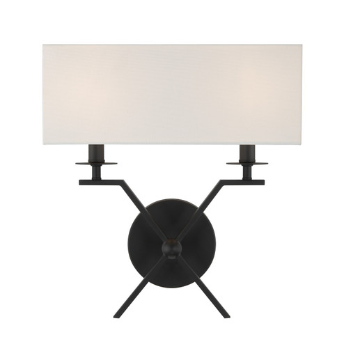 Arondale Two Light Wall Sconce in Matte Black (51|93305289)