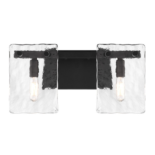 Genry Two Light Bathroom Vanity in Matte Black (51|882042BK)