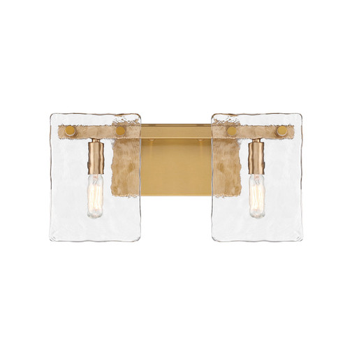 Genry Two Light Bathroom Vanity in Warm Brass (51|882042322)