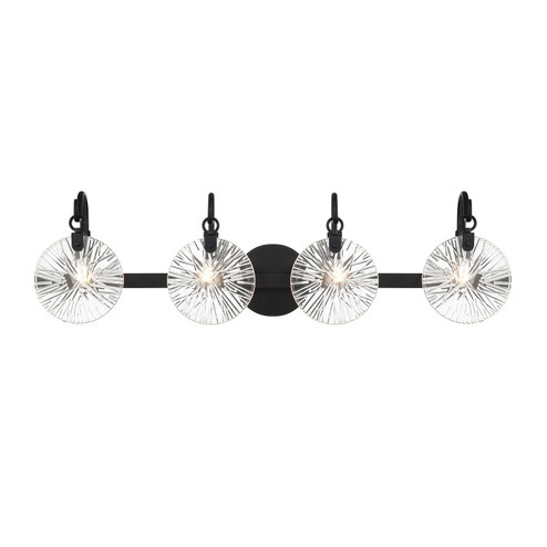 Addison Four Light Bathroom Vanity in Matte Black (51|839814BK)
