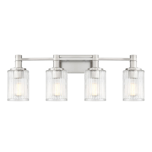 Concord Four Light Bathroom Vanity in Silver and Polished Nickel (51|811024146)