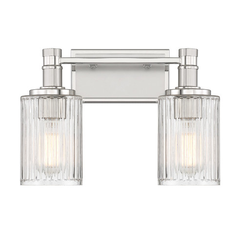 Concord Two Light Bathroom Vanity in Silver and Polished Nickel (51|811022146)