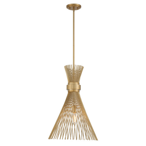 Longfellow One Light Pendant in Burnished Brass (51|796021171)