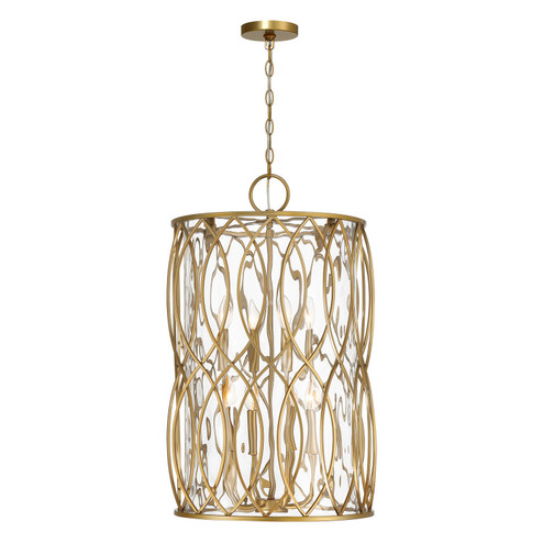 Snowden Eight Light Pendant in Burnished Brass (51|720048171)