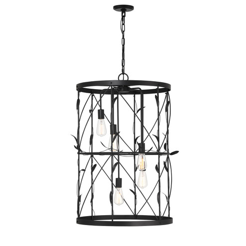 Lexington Five Light Pendant in Matte Black (51|36599589)