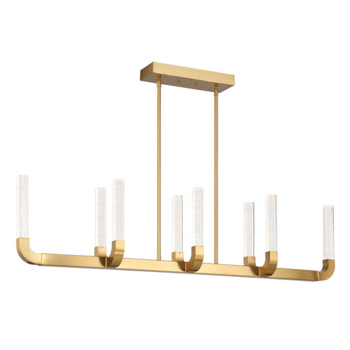 Del Mar LED Linear Chandelier in Warm Brass (51|189518322)