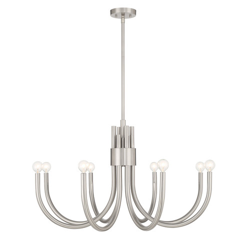 Sorrento Eight Light Chandelier in Satin Nickel (51|166808SN)
