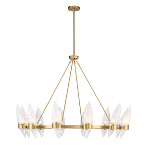 Nouvel 12 Light Chandelier in Warm Brass (51|1550412322)