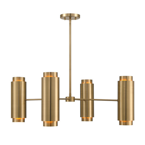 Lio Eight Light Chandelier in Noble Brass (51|141808127)