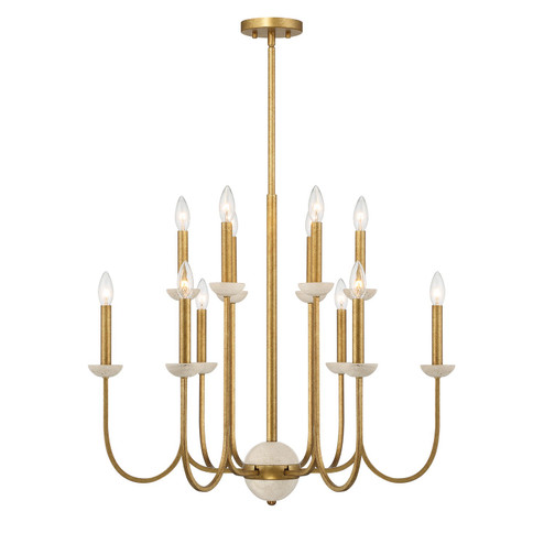 Oakhurst 12 Light Chandelier in Antique Gold (51|1229412262)