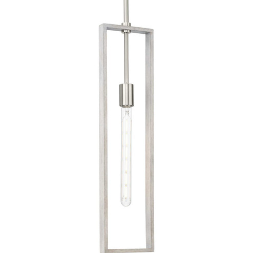 Boundary One Light Pendant in Brushed Nickel (54|P500444009)