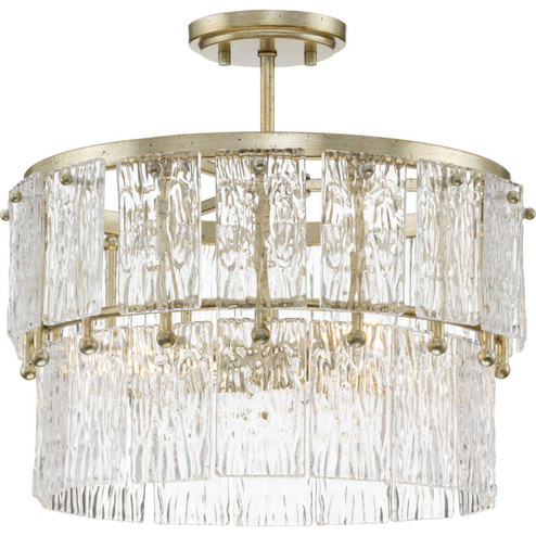 Chevall Three Light Pendant in Gilded Silver (54|P500443176)
