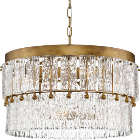 Chevall Six Light Chandelier in Gold Ombre (54|P400367204)