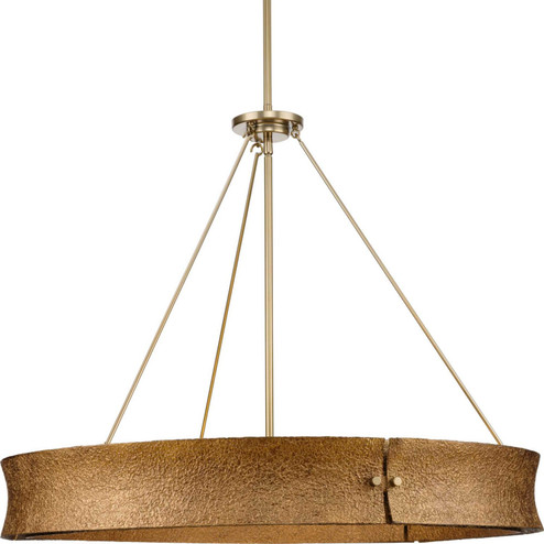 Lusail Six Light Chandelier in Soft Gold (54|P400358205)