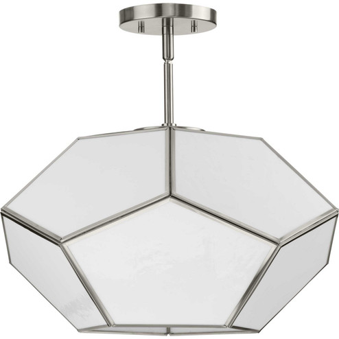 Latham Three Light Flush Mount in Brushed Nickel (54|P350261009)