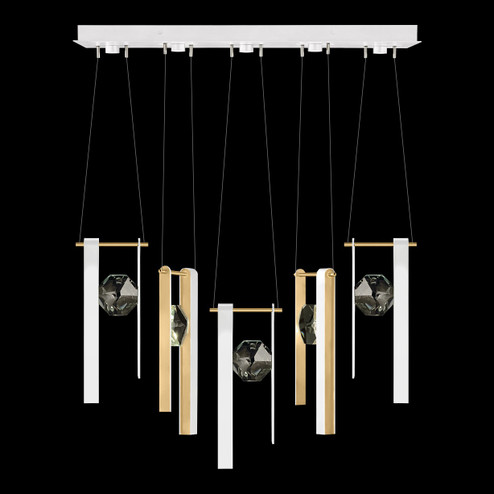 Aria LED Linear Pendant in White/Gold Accents (48|100006233333)