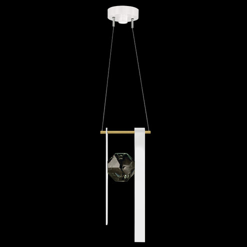 Aria LED Pendant in White/Gold Accents (48|1000032)