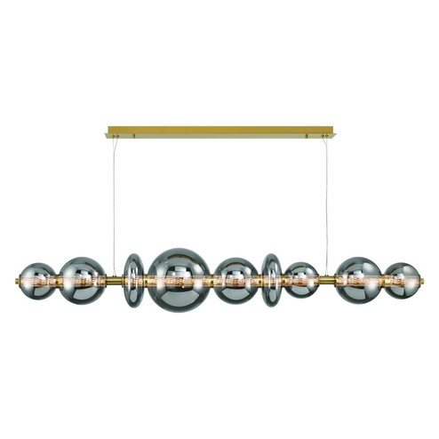 Atomo LED Linear Chandelier in Gold (40|47257023)