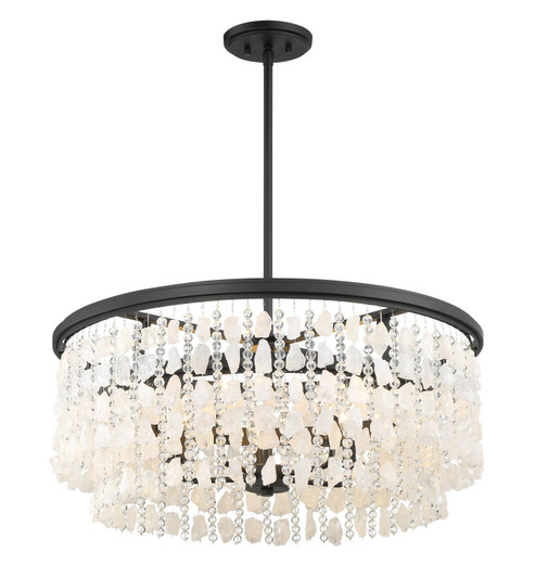 Shimmering Elegance Five Light Chandelier in Sand Coal (7|670566)