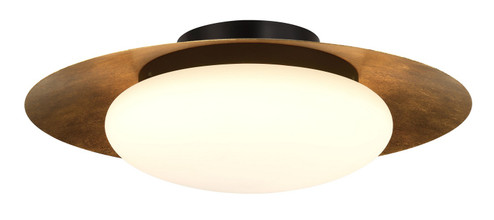 Zinola LED Flush Mount in Sand Coal & Halcyon Gold (7|5626869L)