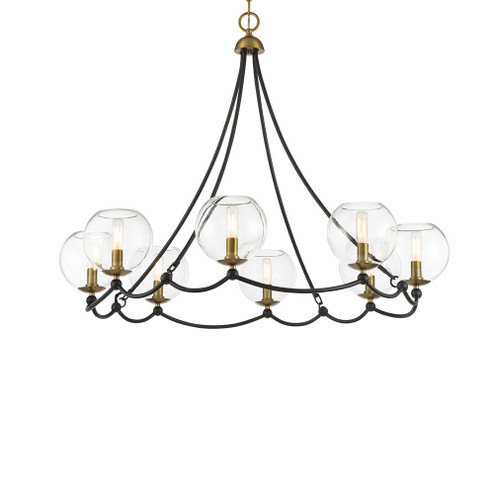 Kearney Park Eight Light Chandelier in Coal (7|5067726)
