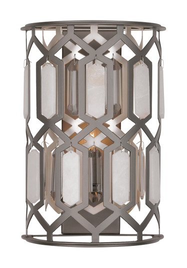 Hexly One Light Wall Sconce in Bronze & Sultry Silver (7|3582795)