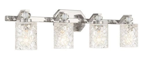 Crystal Kay Four Light Bath Vanity in Chrome (7|261477)