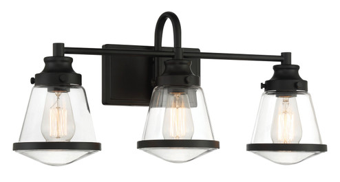 Mannsdale Three Light Bath Vanity in Coal (7|258366A)