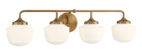 Cornwell Four Light Bath Vanity in Aged Brass (7|2574575)