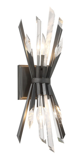 Elsa Two Light Wall Sconce in Midnight Graphite (29|N1942766)