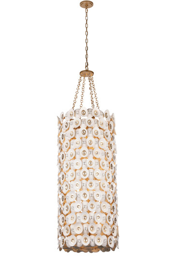 Niu 12 Light Foyer Pendant in Coconut Shell Gold / Coconut Shell White (29|N1866760)