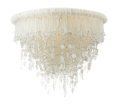 Crystal Reign Three Light Flush Mount in Nickle (29|N1514613)