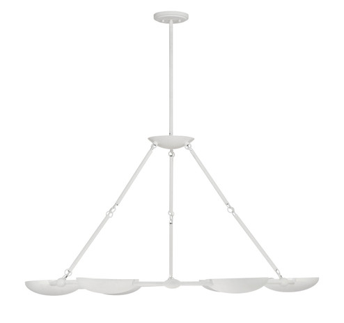 Undertas Six Light Chandelier in Piastra White (42|P1316792)