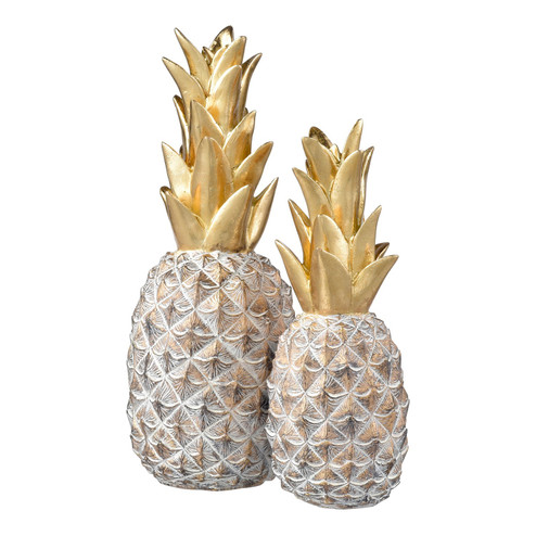 Big Island Pineapple - Set of 2 in Gold (45|S003711314S2)