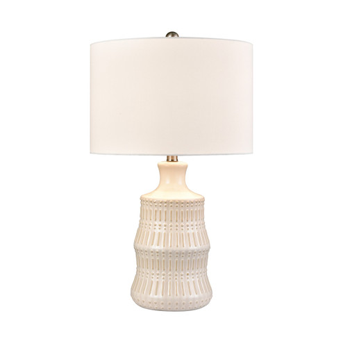 Dorin One Light Table Lamp in White Glazed (45|S001911075)