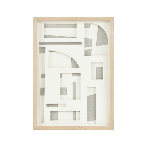 Paper Shadowbox Wall Art in Neutral (45|H003611939)