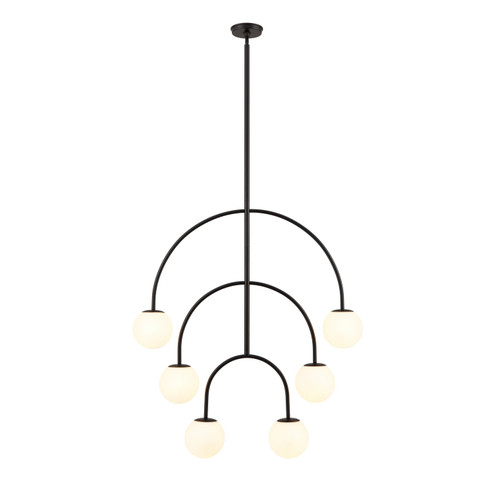 Doby Six Light Pendant in Matte Black (45|H001810373)