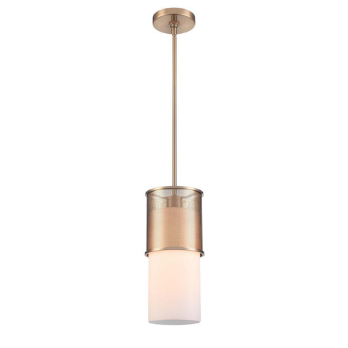 Esteem One Light Mini Pendant in Aged Brass (45|633211)